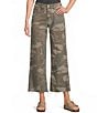 Silver Jeans Co. Suki Camouflage Printed Mid Rise Cropped Wide Leg Jeans - Image 1