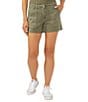 Silver Jeans Co. Suki Mid Rise Curvy Fit Shorts, Color:Fatigue Green - Image 1