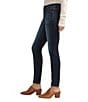Silver Jeans Co. Suki Mid Rise Curvy Fit Skinny Leg Jeans, Color:Indigo - Image 3