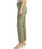 Color:Light Olive - Image 3 - Suki Mid Rise Low Stretch Cargo Pants