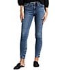 Color:Indigo - Image 1 - Suki Mid Rise Cropped Skinny Jeans