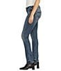 Color:Indigo - Image 3 - Suki Mid Rise5-Pocket Styling Straight Jeans