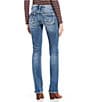 Color:Indigo - Image 2 - Suki Mid Rise Skinny Bootcut Jeans