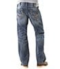 Color:Indigo - Image 2 - Zac Relaxed Fit Straight Leg Dusted Denim Jeans