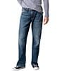 Color:Indigo - Image 1 - Zac Relaxed-Fit Straight-Leg Performance Stretch Denim Jeans