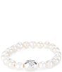 Color:Pearl - Image 1 - Freshwater Pearl Stretch Bracelet
