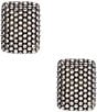 Color:Silver - Image 1 - Sterling Silver Prosecco Rectangular Clip-On Stud Earrings