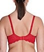 Color:Tango Red - Image 2 - Carasse 3D Lightly Padded Plunge T-Shirt Bra