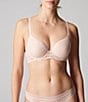 Color:Pinky Sand - Image 3 - Comete 3D Plunging T-Shirt Bra