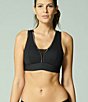 Color:Black - Image 3 - Harmony Wire-Free Keyhole Cut Out Sports Bra