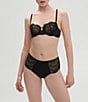 Simone Perele Karma Demi Cup Bra, Color:Black - Image 2