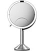 simplehuman Sensor Trio Magnification Brushed Steel Mirror - Image 1
