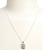Simplicity Pave Square Short Pendant Necklace - Image 1