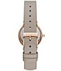 Color:Sand - Image 2 - Freja Lille Two-Hand Sand Eco Leather Watch