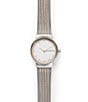 Color:Two Tone - Image 1 - Freja Lille Two-Tone Steel Mesh Bracelet Watch
