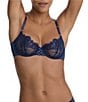 Skarlett Blue Entice Eyelash Lace Unlined Dotted Balconette Bra - Image 1