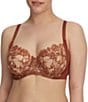 Color:Clay/Nylon - Image 1 - Entice Full Coverage Lace Underwire Bra