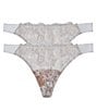 Color:White/Nylon - Image 1 - Entice Lace Thong 2-Pack Panty