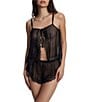 Skarlett Blue Entice Sheer Dotted Reversible Coordinating Cami, Color:Black - Image 6