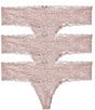 Color:Cashmere - Image 1 - Obsessed Thong Panty 3 Pack