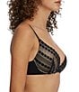 Color:Black/Nylon - Image 3 - Seduced Push-up Underwire Bra