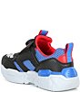 Skechers Boys' S-Lights Turbo Fuse Selectron Light Up Sneakers (Toddler), Color:Black/Royal Blue/Red - Image 3
