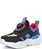Skechers Boys' S-Lights Turbo Fuse Selectron Light Up Sneakers (Toddler), Color:Black/Royal Blue/Red - Image 4