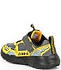 Color:Charcoal/Yellow - Image 3 - Boys' Skech Tracks Machine Washable Sneakers (Infant)