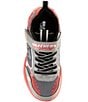 Skechers Boys' SLights, Color:Gunmetal/Charcoal/Red - Image 5