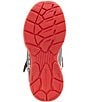 Skechers Boys' SLights, Color:Gunmetal/Charcoal/Red - Image 6