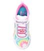 Color:White Multi - Image 5 - Girls' Flutter Heart Lights-Groovy Swirl Lighted Sneakers (Toddler)