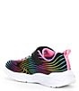 Color:Black Multi - Image 3 - Girls' S Lights Wavy Beams Sneakers (Youth)
