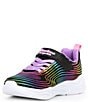 Color:Black Multi - Image 4 - Girls' S Lights Wavy Beams Sneakers (Youth)