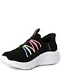 Color:Black Multi - Image 4 - Girls' Slip-Ons Ultra Flex 3.0 - Bungee Fun Machine Washable Sneakers (Youth)