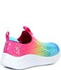 Color:Pink Rainbow Multi - Image 2 - Girls' Slip-Ons Ultra Flex 3.0 Machine Washable Sneakers (Toddler)