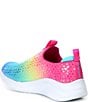 Color:Pink Rainbow Multi - Image 3 - Girls' Slip-Ons Ultra Flex 3.0 Machine Washable Sneakers (Toddler)