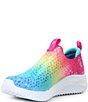 Color:Pink Rainbow Multi - Image 4 - Girls' Slip-Ons Ultra Flex 3.0 Machine Washable Sneakers (Toddler)
