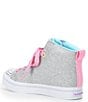 Color:Silver Multi - Image 3 - Girls' Twi-Lites 2.0 Star Gloss Hi-Top Lighted Sneakers (Youth)