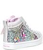 Color:SIlver Multi - Image 2 - Girls' Twi-Lites Charm Glitz Lighted Hi-Top Sneakers (Toddler)