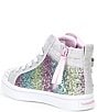 Color:SIlver Multi - Image 3 - Girls' Twi-Lites Charm Glitz Lighted Hi-Top Sneakers (Toddler)