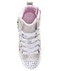 Color:SIlver Multi - Image 5 - Girls' Twi-Lites Charm Glitz Lighted Hi-Top Sneakers (Toddler)