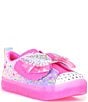 Color:Pink Multi - Image 1 - Girls' Twinkle Toes® Rhinestone Shuffle Brights Lighted Sneakers (Infant)