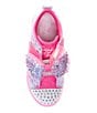 Color:Pink Multi - Image 5 - Girls' Twinkle Toes® Rhinestone Shuffle Brights Lighted Sneakers (Youth)