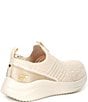 Color:Natural/Gold - Image 2 - Girls' Ultra Flex 3.0 Slip-On Machine Washable Sneakers (Toddler)