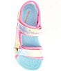 Color:Pink Multi - Image 5 - Girls' Unicorn Dreams Majestic Bliss Lighted Sandals (Toddler)