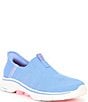 Color:Purple/Pink - Image 1 - Slip-Ins Hands Free Go Walk 7 City Lights Knit Sneakers