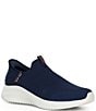 Color:Navy - Image 1 - Men's Slip-In Ultra Flex 3.0 Smooth Step Washable Sneakers