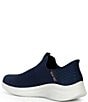 Color:Navy - Image 3 - Men's Slip-In Ultra Flex 3.0 Smooth Step Washable Sneakers