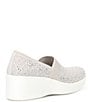 Color:Light Grey/Silver - Image 2 - x Martha Stewart Pier-Lite Reflection Rhinestone Wedge Slip-Ons