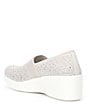 Color:Light Grey/Silver - Image 3 - x Martha Stewart Pier-Lite Reflection Rhinestone Wedge Slip-Ons